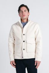 GIUBBOTTO COLLO IN PIEDI IN PANNO PANNA